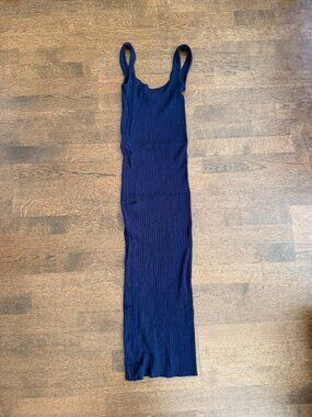 Zara knit Dress Women Size S Blue